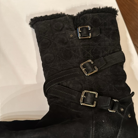 Dior Igloo Botte Plate black shearing / suede boots well loved size 40 - Picture 3 of 9